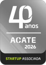 Selo ACATE 40 anos — Startup Associada 2026